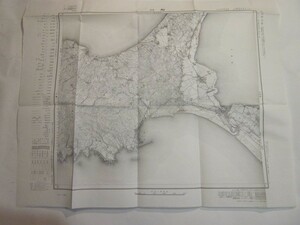 古地図　船川　5万分の1地形図◆昭和34年◆秋田県、八郎潟、男鹿市