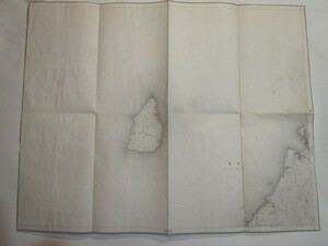 古地図　西之表　5万分の1地形図◆昭和21年◆鹿児島県、種子島、馬毛島