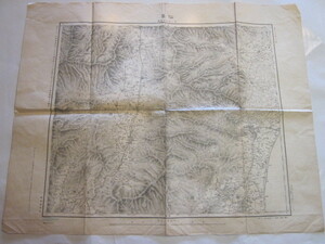 古地図　仙臺 仙台　２０万分の１地勢図◆明治４５年◆宮城県