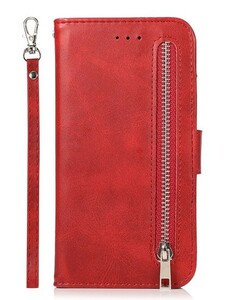 iPhone 13 MINI (5.4 -inch ) correspondence TTZIPPER notebook type case red 