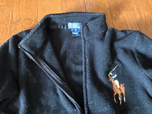 ラルフローレン ビックポロ フリース ジャケット 黒