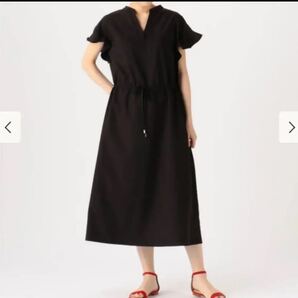 【BEAMS HEART】スキッパーネック フリルスリーブ ワンピース