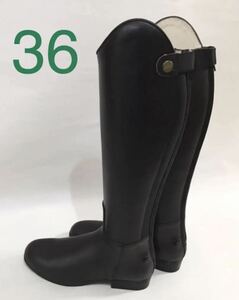  horse riding dress boots black 36 new goods original leather last 1