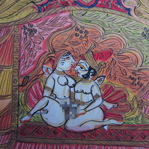 インドの細密画　手描き　カーマスートラ_画像4