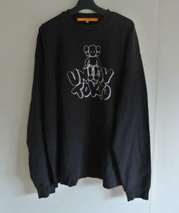 カウズ KAWS UNION TOKYO 18SS オープン記念 スウェット トレーナー プルオーバー 長袖 裏起毛 プリント USA製 4XL　 /ST メンズ