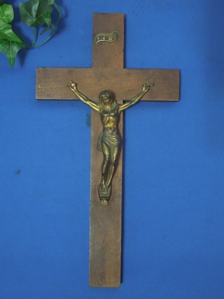 新作 天使のアンティーククロスセルロイド貴重十字架キリスト - その他 