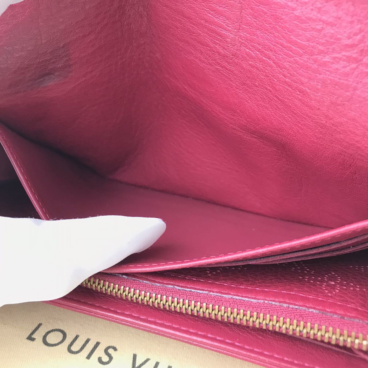 【値引可】【送料無料】希少☆ルイヴィトン☆ポルトフォイユ☆アメリア☆イリス☆赤紫☆モノグラム☆マヒナ☆長財布☆正規品☆レア☆LV_サムネイル画像9