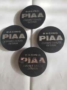 ≪17≫ ★ RACING PIAA ★ ホイール センターキャップ 4個 黒 60mm PIAA 60 レーシング ピア ブラック