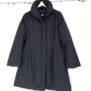 ★ユニクロ★ダウンコート★ネイビー★ダウンたっぷり★厚地★アウター★ダウン90%★
