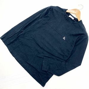 サンタフェ SANTAFE SANTA FE ブラック 長袖Tシャツ 46サイズ シンプルな胸ロゴのみのデザイン♪大人のカジュアル♪■H147