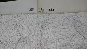 古地図 　富士山　山梨県　静岡県　地図　資料　46×58cm　昭和3年測量　　昭和48年発行　A