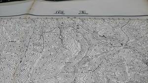 古地図 　玉庭　山形県　地図　資料　46×58cm　大正2年測量　　昭和33年発行　A