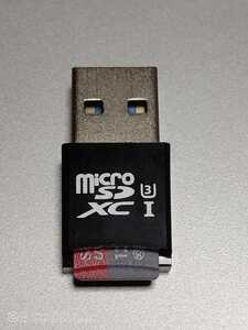 MicroSD カードリーダー USB3.0 / USB2.0 小型 高速モデル TYPE-C OTGアダプター付き (Microsdは付属しません)