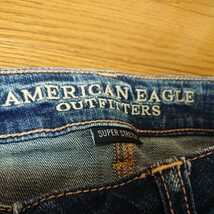 【極美品】アメリカンイーグル AMERICAN EAGLE JEGGING ジェギング 0 SHORT ダメージ デニム_画像2