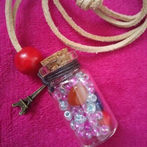 パワーストーン入りボトルペンダント