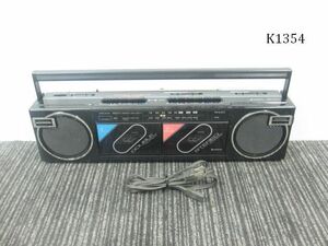 K1354M HITACHI 日立 ダブルカセットラジカセ TRK-W105 通電OK