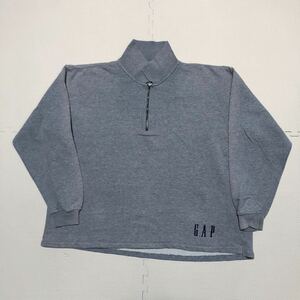 ★ GAP オールドギャップ 80's VINTAGE!! ハーフZIP スウェット トレーナー M