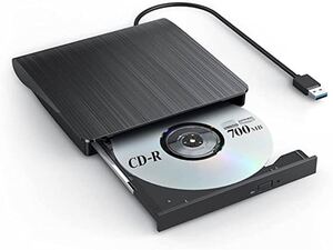 外付けDVDドライブ USB3.0 DVD CD-RW DVDプレイヤー DVD±RW ポータブル USB Window 薄型