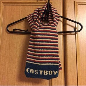 EASTBOY 子供用 マフラー ボーダー