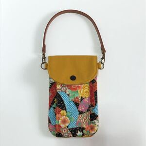 スマホポーチ 和柄 ハンドメイド