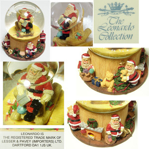  England buy Santa Claus snow dome / The Reonardo Collection, Britain,UK,LEONARDO,Goebel,1997,LESSER & PAVEY LTD, retro,LONDON