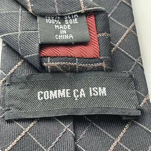 COMME CA ISM （コムサイズム） 黒チェックネクタイ