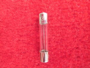  glass tube fuse 3A (( size 30.) unused goods 