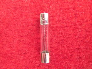  glass tube fuse 3A (( size 30.) unused goods ^