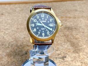  postage 520 jpy! valuable L.L.Bean QUARTZ 150FT quarts lady's wristwatch 