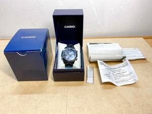  valuable CASIO Casio EDIFICE Edifice EQW-T630J Tough Solar chronograph Date wristwatch men's wristwatch operation OK