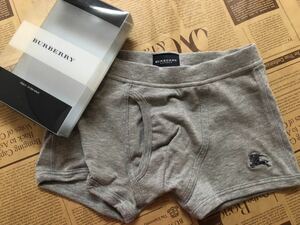  новый товар Burberry BURBERRY Boxer трусы M серый шланг Logo box ввод не использовался редкость брюки редкость 