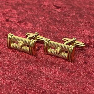  beautiful goods dunhill Dunhill Gold pillar motif cuffs cuff links 