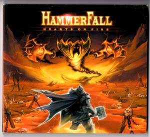 Used CDシングル 輸入盤 ハンマーフォール HammerFall『ハーツ・オン・ファイア』Hearts on Fire(2002年)全3曲＋1ビデオクリップデジパック