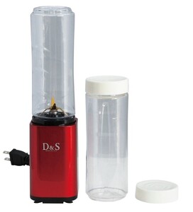 【値下げ】D&S ミニボトルブレンダー(レッド)新品未使用箱付き