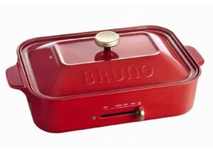 BRUNO コンパクトホットプレート BOE021 レッド 未使用品 非開封品 送料無料