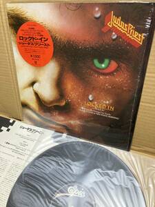 in SHRINK！稀少12''！ジューダス プリースト Judas Priest Locked In ロックド・イン Epic 15.3P-749 国内盤 HEAVY METAL JAPAN 1ST PRESS