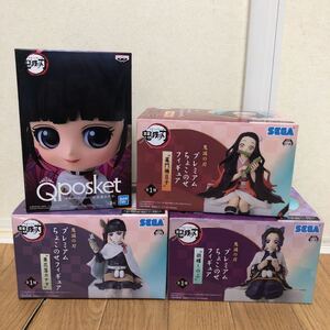 鬼滅の刃 Qposket 栗花落カナヲ ちょこのせプレミアムフィギュア 竈門禰豆子 胡蝶しのぶ 栗花落カナヲ