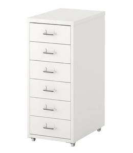 * IKEA Ikea * HELMER hell meru drawer unit with casters ., white office work <28x69 cm>2h