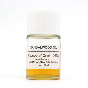 # sandal wood . oil (20ml) [ stock goods selling out price ] India production 100% natural aroma oil fragrance white .