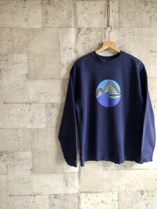 02☆★ s TURKEY製 PATAGONIA FITZ ROY PRINT SWEAT OLD トルコ製 パタゴニア フィッツロイ プリント スウェット オールド ビンテージ ☆★