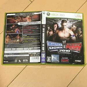中古　XBOX360　319　WWE 2010 Smackdown vs Raw　同サイズ４本まで同梱可