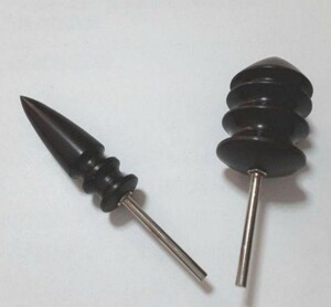 コバ磨き レザークラフト 黒檀 端材 コバ磨き用先端工具