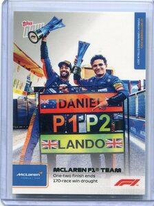 2021 Topps Now Formula 1 F1 052 MCLAREN マクラーレン リカルド ノリス