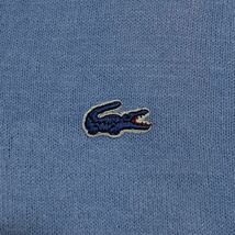 【希少アイテム】ラコステ LACOSTE ウールセーター Lサイズ ライトブルー 糸巻きタグ USA製 70s 水色 ワニ 21-193_画像6