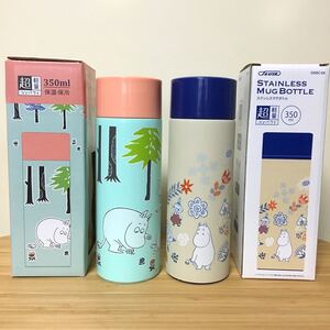 新品 ムーミン ステンレスマグボトル2点セット 保温保冷 直飲み水筒 超軽量 350ml
