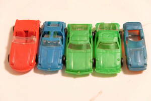  Showa Retro Glyco extra toy car supercar that time thing 5 piece set rare rare 