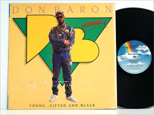 盤歪み傷箇所・UK盤レコード● DON BARON ドン・バロン / YOUNG, GIFTED AND BLACK ( produce:D.J.SHABAZZ, MAXWRELL DIXON, JAZZY JAY )