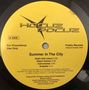 US PROMO ONLY / HOCUZ POCUZ / SUMMER IN THE CITY / MACK 10 / 2003 HIPHOP / FREEKY RECORDZ