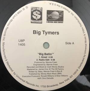 US PROMO ONLY / SOUTH / BIG TYMERS / BIG BALLIN' / 1998 HIPHOP