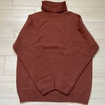 BEAUTY&YOUTH UNITED ARROWS ハイネックニット XLサイズ 新品未使用 マルーン_画像1